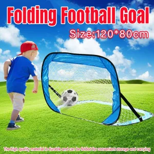 Portable Kids Soccer Goal Foldable Outdoor Football Net for Backyard Play