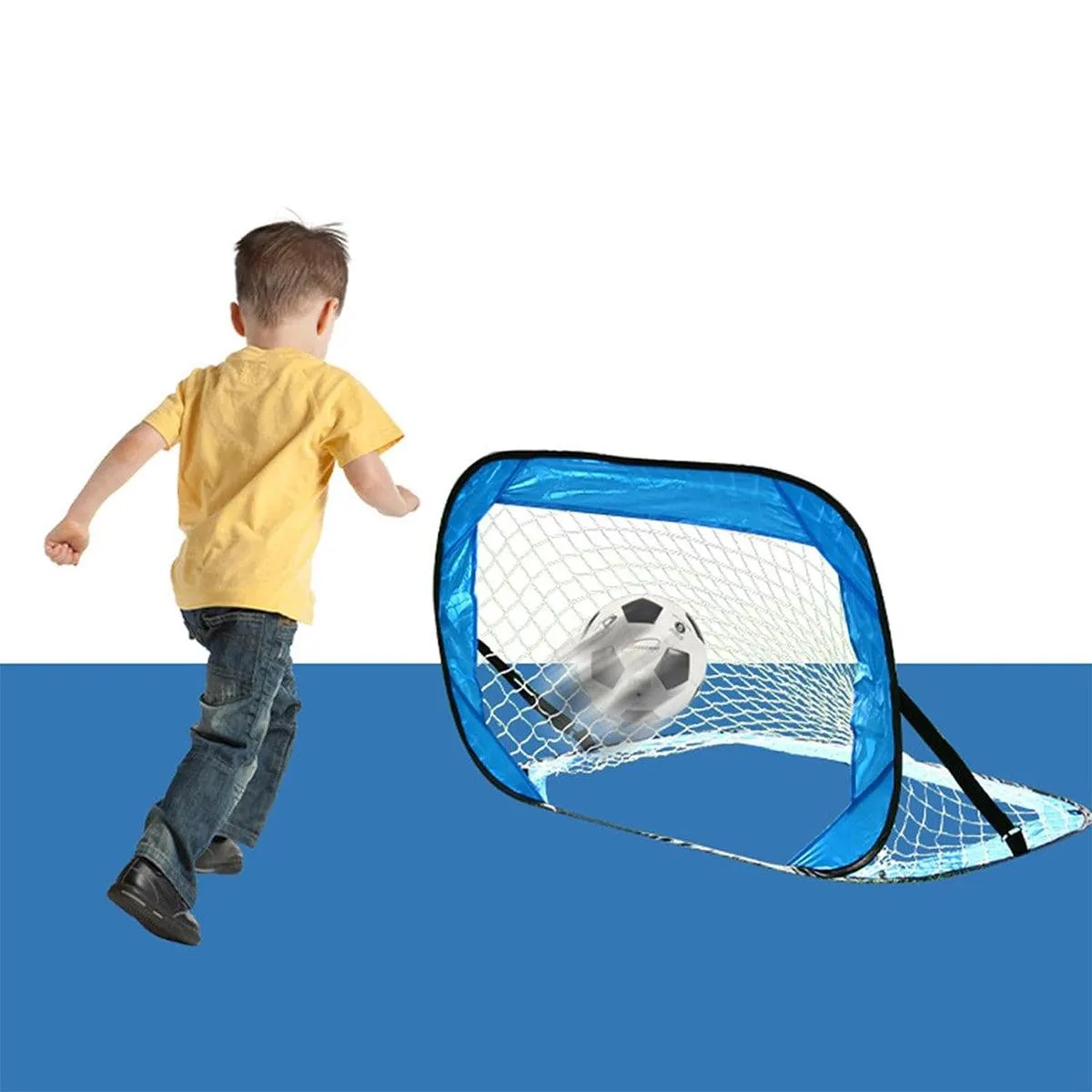 Portable Kids Soccer Goal Foldable Outdoor Football Net for Backyard Play
