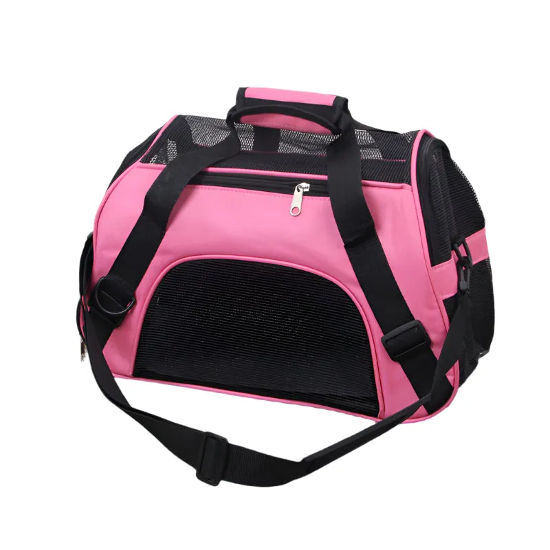 Portable Mesh Pet Carrier Bag for Travel
