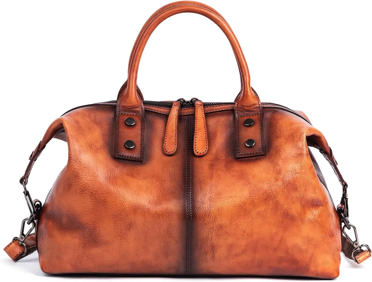 Premium Genuine Leather Crossbody Tote Designer Shoulder Bag With Large Capacity