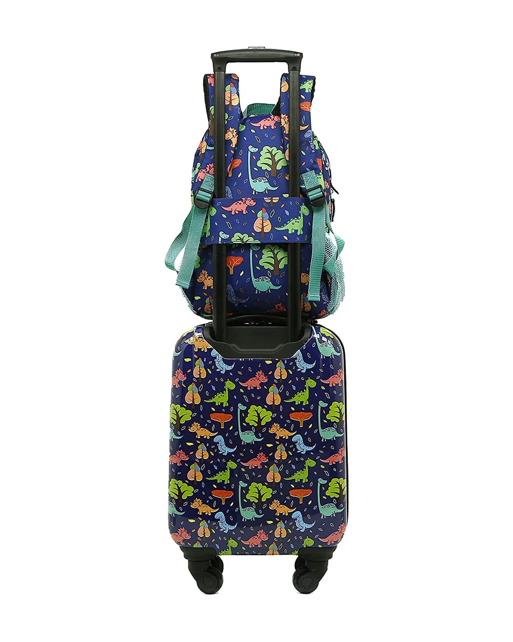 Professional-grade 4 Set Club Dinosaur System Wheel International shipping Travelers Kids 5 Spinner 360° with Pieces Luggage