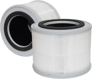 PUREBURG Replacement Filter Compatible with Broan NuTone BNAP-100 Air Purifier,2-Pack H13 HEPA Activated Carbon 3-Stage Filtration Air Clean Dust VOCs Odor