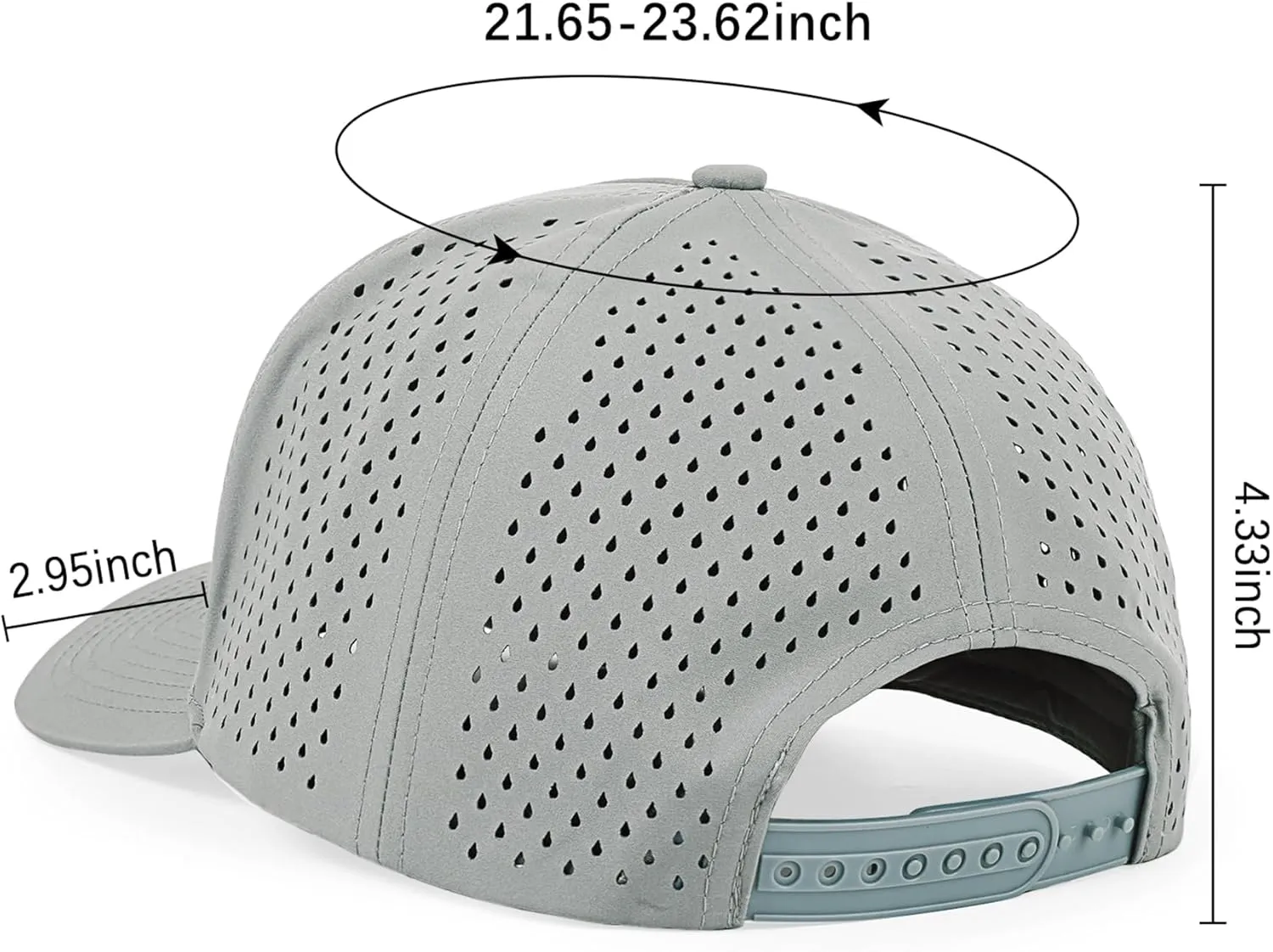 Quick Dry Baseball Cap Laser Cut Mesh Snapback Hats for Men & Women