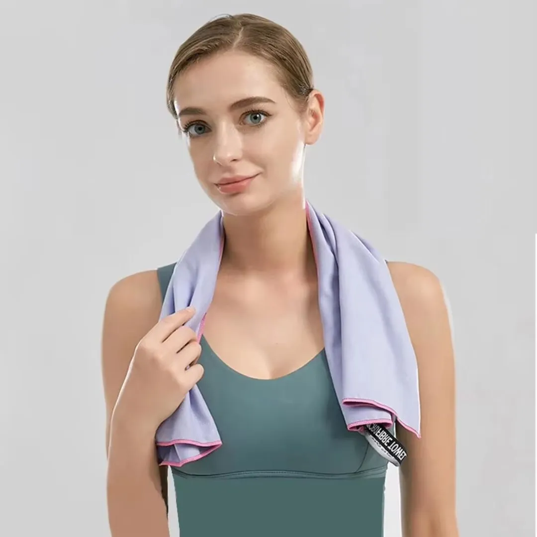 Quick-Dry Microfiber Gym Towel | Sports & Fitness Towel with Storage Bag