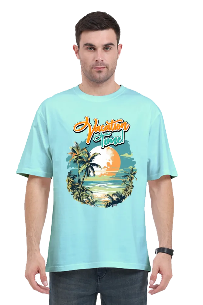 "Vacation Time!" Men’s Oversized Classic T-Shirt