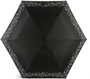 RADLEY London Linear Bloom Superlite Responsible Foldable Umbrella, Black