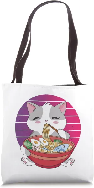Ramen Purrfection Noodle Purrfect Ramen Bite Animal Paws Pet Tote Bag