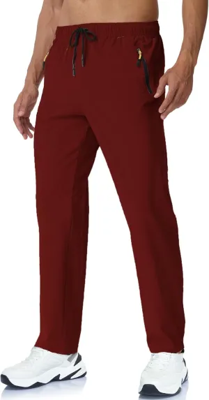 Rapoo Mens Lightweight Hiking Pants Quick Dry Stretch Joggers for Running Workout Casual