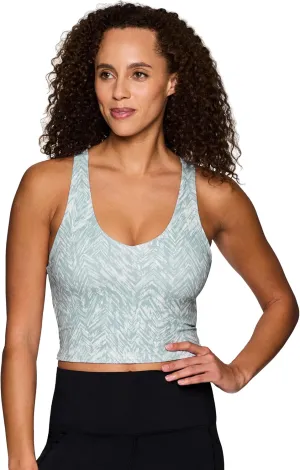 RBX Active Women's Bra Top, Athletic Yoga Crop Tank Top with Built in Shelf Bra