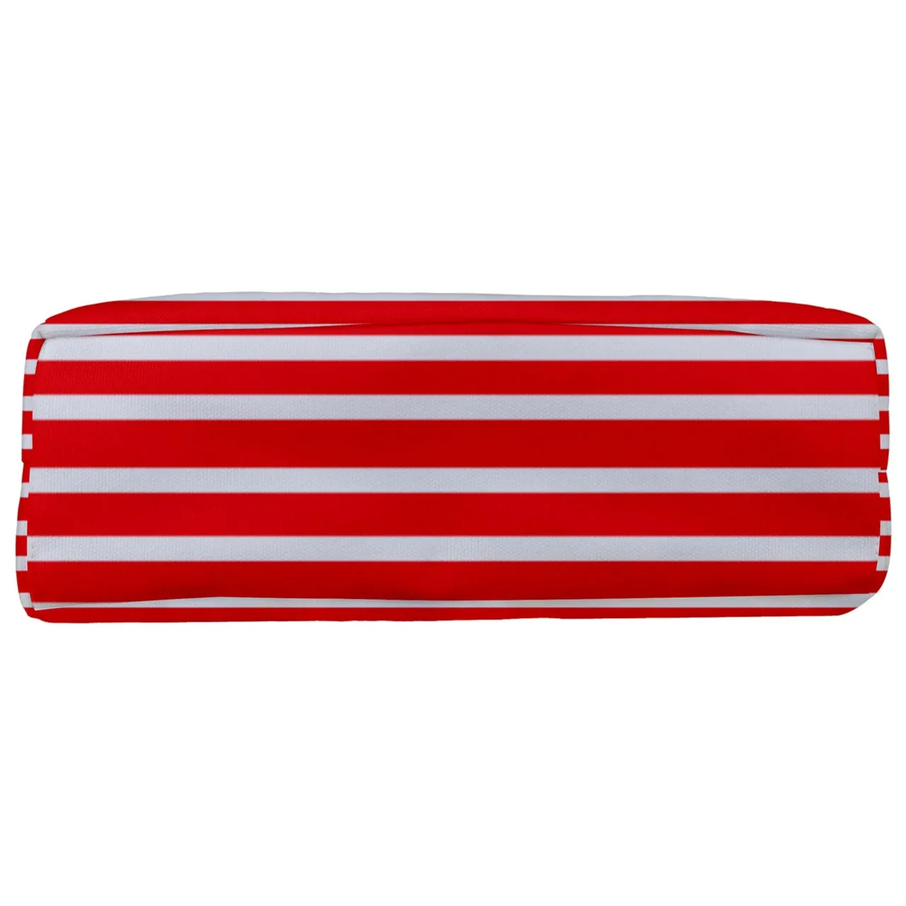 red beach stripe Full Print Rope Handle Tote (Large)