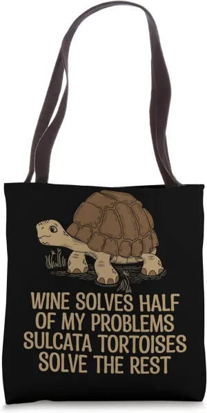 Reptile Lover African Spurred Tortoise Sulcata Tortoise Tote Bag