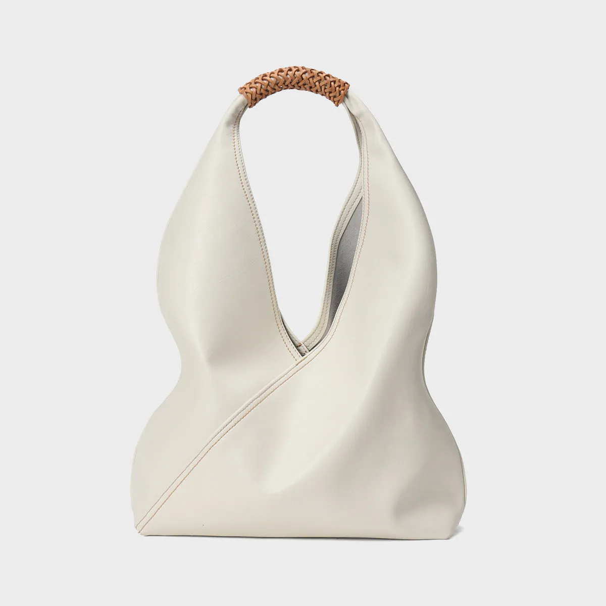 Retro Top Handle Genuine Leather Tote Bag