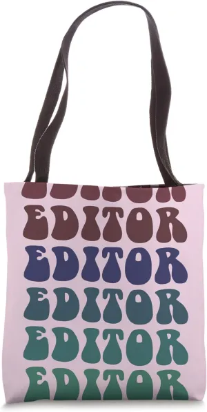 Retro Yearbook EDITOR Literary Club School Publication Squad Tote Bag
