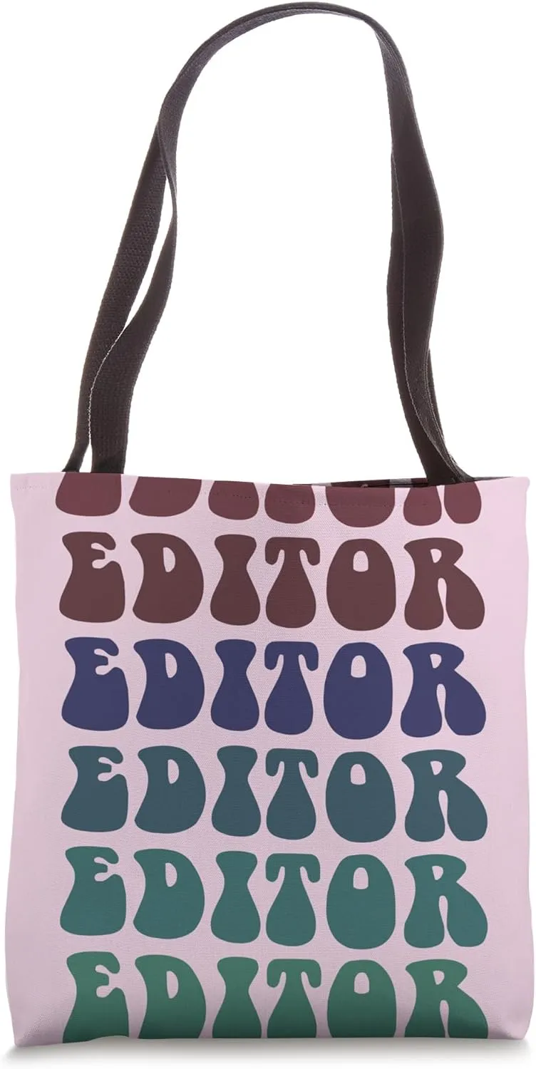 Retro Yearbook EDITOR Literary Club School Publication Squad Tote Bag