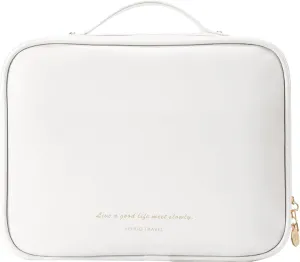 RIGHT AWAY Toiletry Bag Travel Bag for women, Large Capacity Water-resistant Travel Makeup Bag with Handle，Cosmetic Bag Travel Organizer for Full Sized Accessories, Toiletries