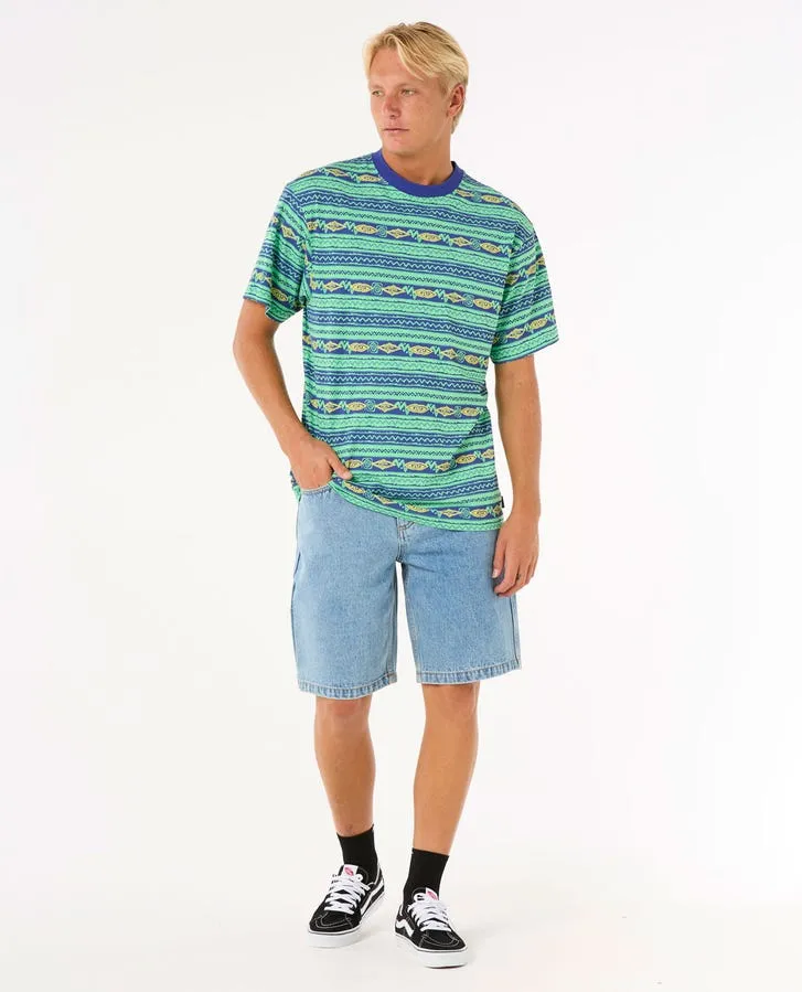Rip Curl Raw Energy Vibal Tee-Neon Green
