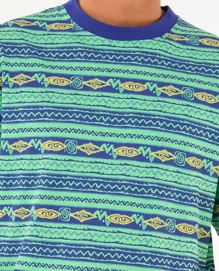 Rip Curl Raw Energy Vibal Tee-Neon Green