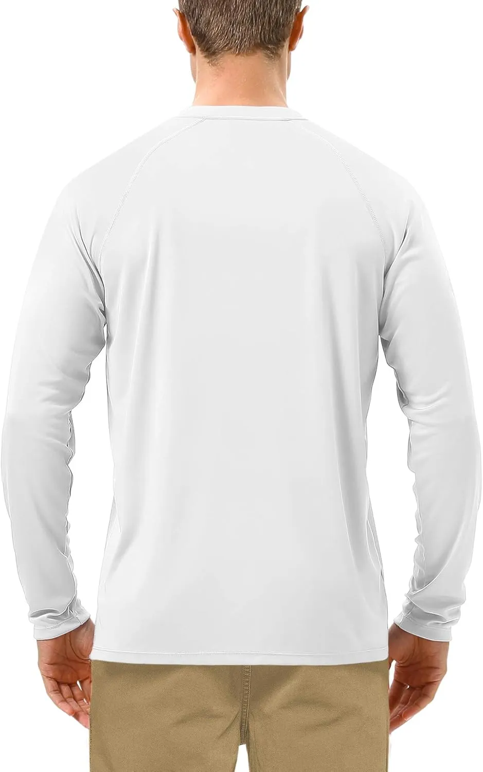 Roadbox Mens UPF 50  UV Sun Protection Shirts Outdoor Long Sleeve SPF Rash Guard for Fishing Hiking Swimming Running