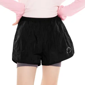 Rolanko Girls 2 in 1 Athletic Shorts Quick Dry Running Cheer Track Sports Summer Shorts with Pockets