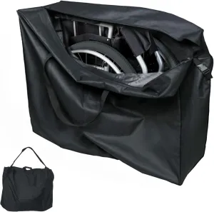 Rollator Bag,Wheelchair Bag for Seniors and Stroller,Travel Walker Bags for Folding Walker,Folding Rollator Accessories (37''Lx14''Wx29''H)