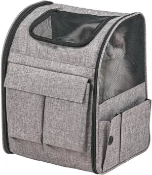 Rolling Pet Carrier Backpack with Wheels, Support up to 18 Lbs, Large Soft Sided Dog Carrier for Small Dogs and Medium Cats