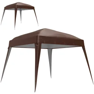 Rootz Pavilion Replacement Roof - Tarpaulin - Tent Cover - UPF50  Sun Protection - Oxford Fabric - 240cm x 240cm (Top) 300cm x 300cm (Base)