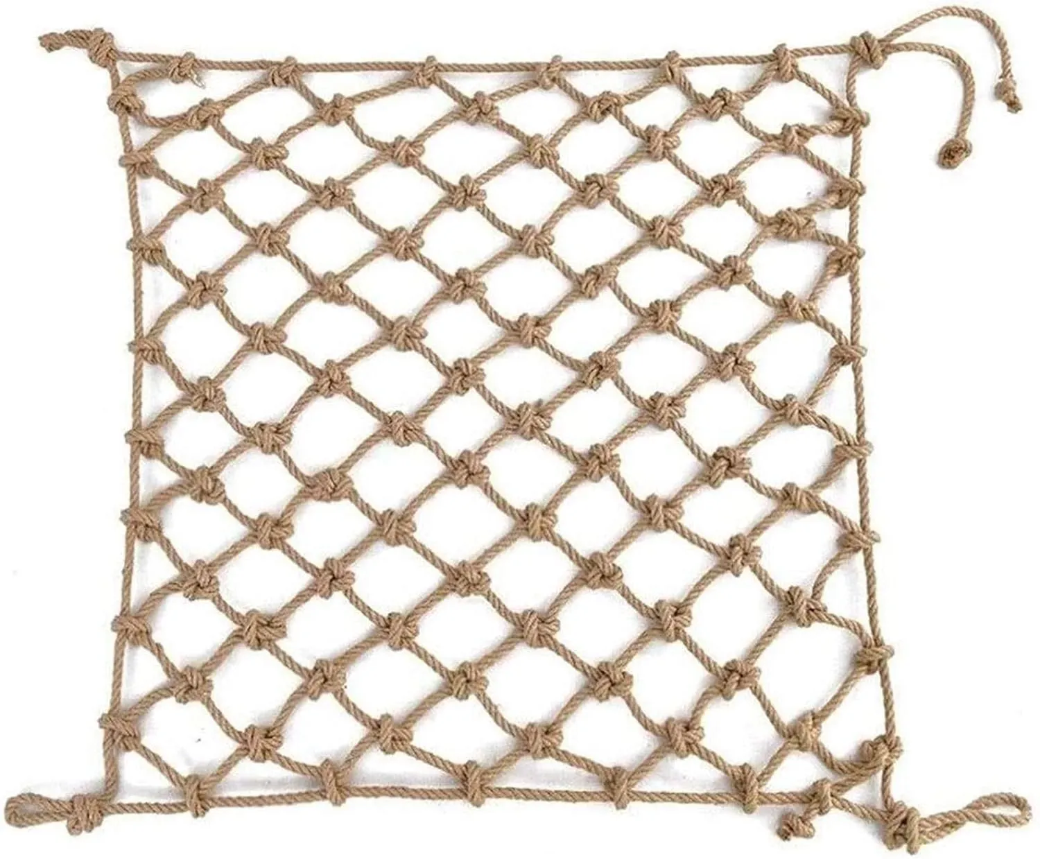 Rope Net for Birds, Child Protection Safety Net Treehouse Climbing Netting Heavy Duty Cargo Net Hemp Rope Net Grid 12cm Playground Swing Balcony Playset Railing (Size : 12m(36ft))