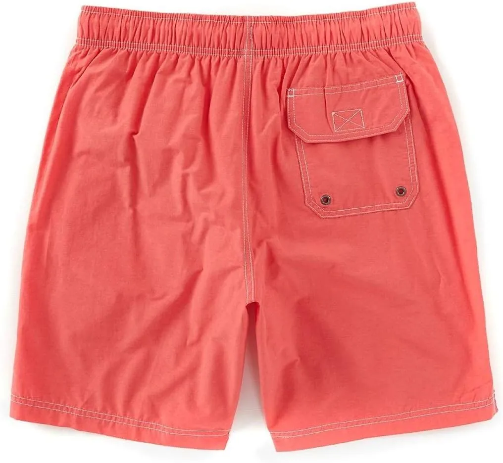 Roundtree & Yorke Men's Big & Tall Quick Dry Swim Trunks with Mesh Lining