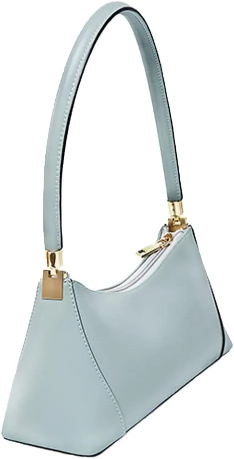 ROUROU Top Handle Shoulder Bag for Women Genuine Leather Handbag Large Capacity Tote Bag Retro Purse