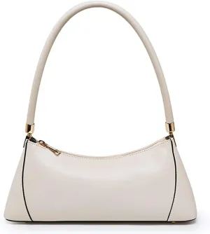 ROUROU Top Handle Shoulder Bag for Women Genuine Leather Handbag Large Capacity Tote Bag Retro Purse