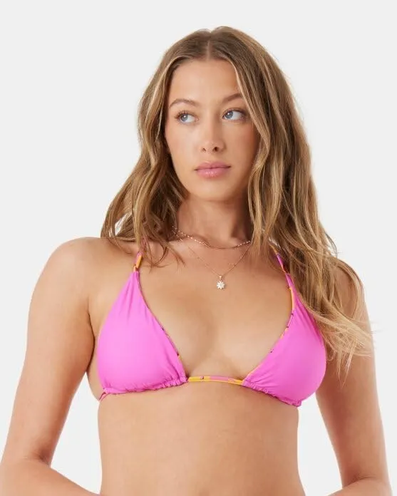 Roxy Women's Bikini Adjustable Straps, Removable Pads, UPF 50 , Quick-Dry, Swimwear Top, Beachwear