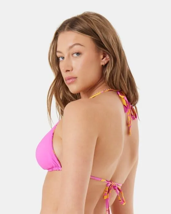 Roxy Women's Bikini Adjustable Straps, Removable Pads, UPF 50 , Quick-Dry, Swimwear Top, Beachwear