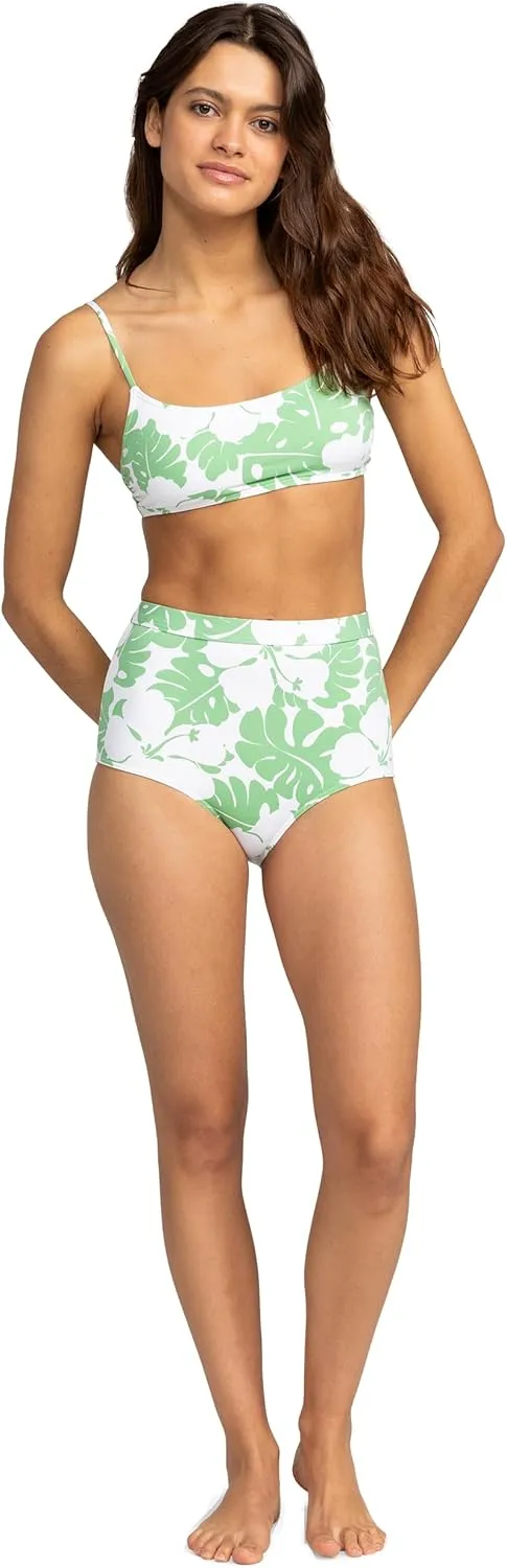 Roxy Women's Bralette Bikini Adjustable Swim Top, Quick-Dry, UPF 50 , Pool, Surf, Resort Wear