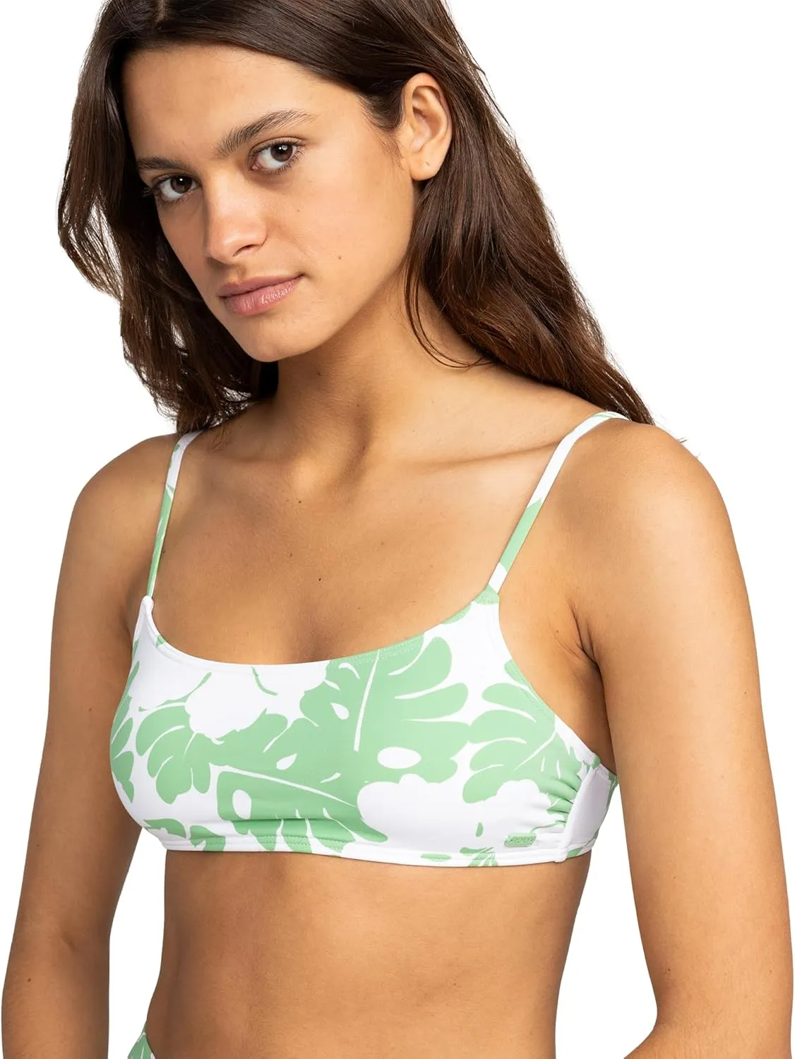 Roxy Women's Bralette Bikini Adjustable Swim Top, Quick-Dry, UPF 50 , Pool, Surf, Resort Wear