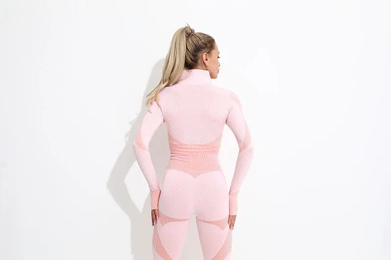 Running Fitness Sports Hip Lifting Zipper Sports Suit For Women