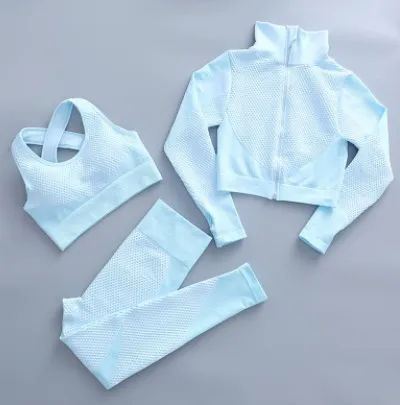 Running Fitness Sports Hip Lifting Zipper Sports Suit For Women