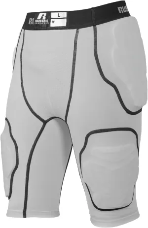Russell Men's Standard Athletic 5-Pocket Integrated Girdle, Grid Iron Silver