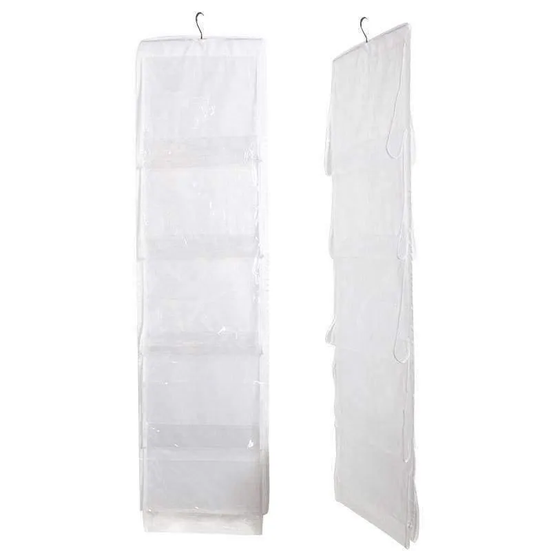 Rynx | 10 Pocket Family Organizer Backpack Handbag Hanging Holder Storage Bags Closet Shoe Bag Rack Hanger Household Organization Accessories