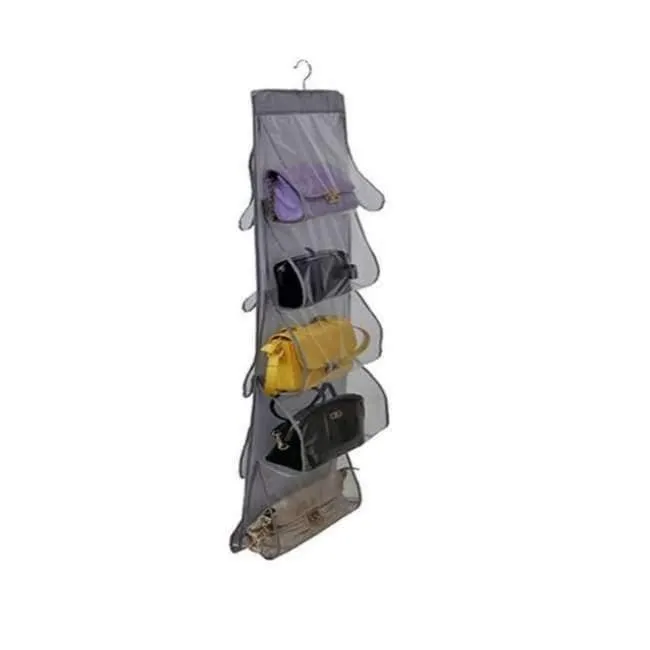 Rynx | 10 Pocket Family Organizer Backpack Handbag Hanging Holder Storage Bags Closet Shoe Bag Rack Hanger Household Organization Accessories