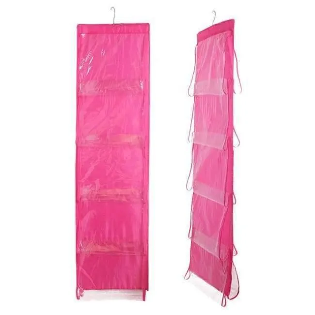 Rynx | 10 Pocket Family Organizer Backpack Handbag Hanging Holder Storage Bags Closet Shoe Bag Rack Hanger Household Organization Accessories