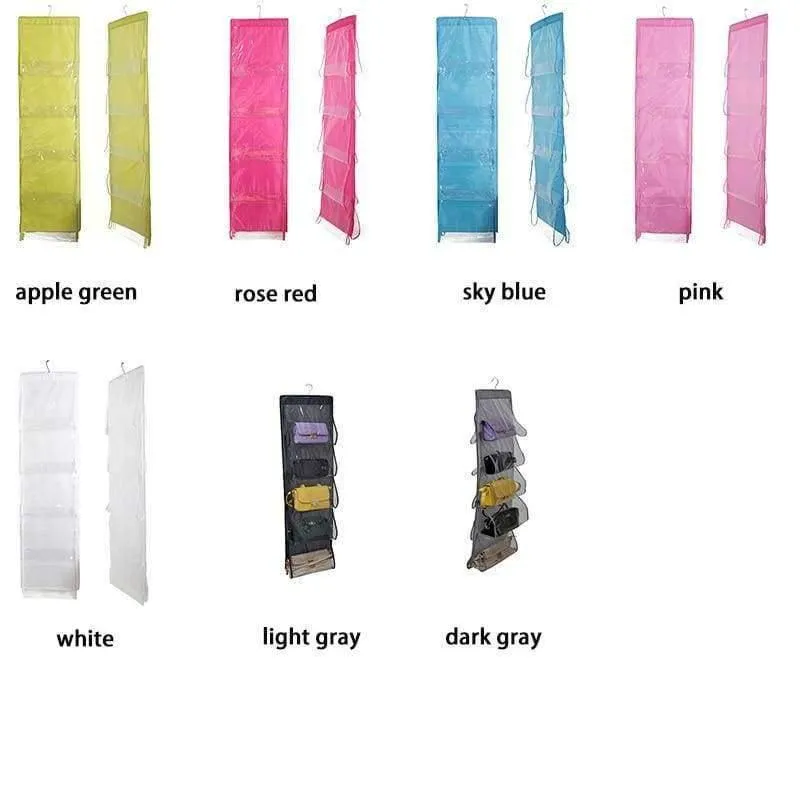 Rynx | 10 Pocket Family Organizer Backpack Handbag Hanging Holder Storage Bags Closet Shoe Bag Rack Hanger Household Organization Accessories