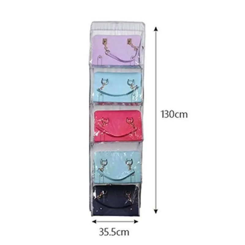 Rynx | 10 Pocket Family Organizer Backpack Handbag Hanging Holder Storage Bags Closet Shoe Bag Rack Hanger Household Organization Accessories