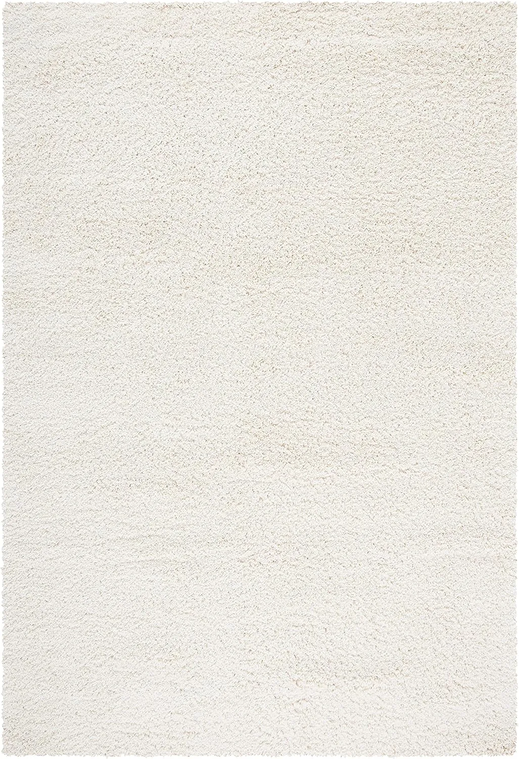 SAFAVIEH California Shag Collection Area Rug - 8' x 10', Ivory, Non-Shedding & Easy Care, 2-inch Thick Ideal for High Traffic Areas in Living Room, Bedroom (SG151-1212)