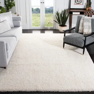 SAFAVIEH California Shag Collection Area Rug - 8' x 10', Ivory, Non-Shedding & Easy Care, 2-inch Thick Ideal for High Traffic Areas in Living Room, Bedroom (SG151-1212)