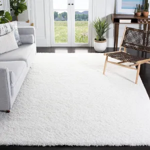 SAFAVIEH California Shag Collection Area Rug - 8' x 10', White, Non-Shedding & Easy Care, 2-inch Thick Ideal for High Traffic Areas in Living Room, Bedroom (SG151-1010)