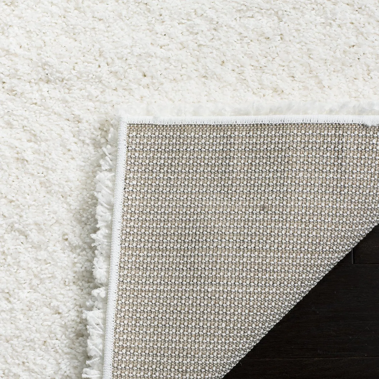 SAFAVIEH California Shag Collection Area Rug - 8' x 10', White, Non-Shedding & Easy Care, 2-inch Thick Ideal for High Traffic Areas in Living Room, Bedroom (SG151-1010)