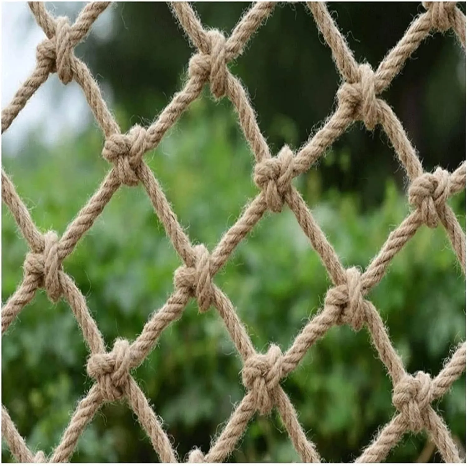 Safety Net for Stairs, Climbing Rope Netting Heavy Duty Hemp Rope Cargo Net Kids Outdoor Swings Playground Fence Net Pet Protective Net (Size : 13m(39ft))