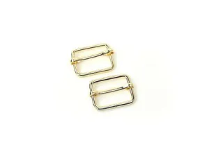 Sallie Tomato Slider Buckle 1" Gold