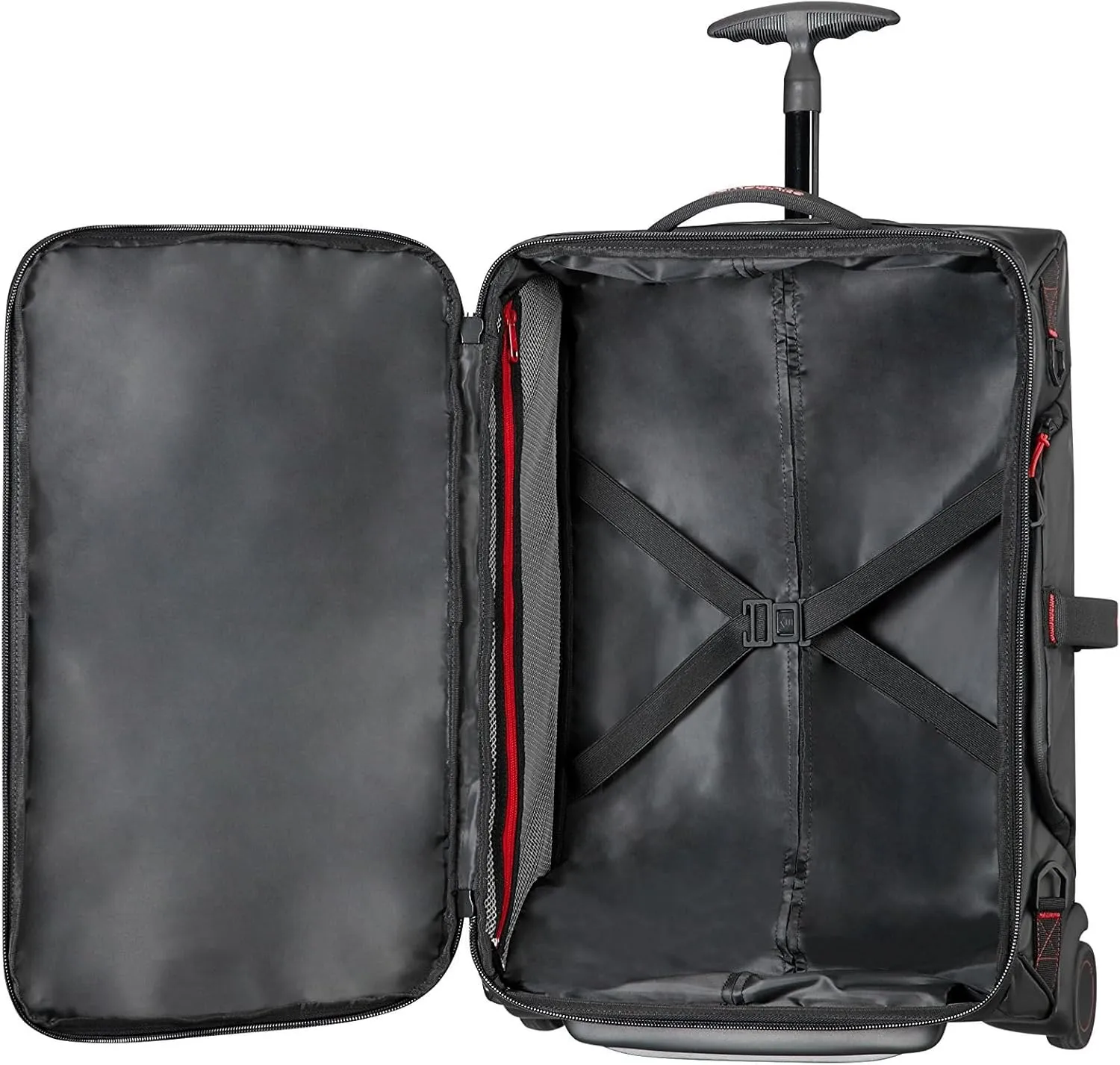 Samsonite Duffle with 2 Wheels S (55 cm-48.5 L), Black (Black)