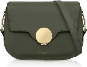 San Pedro Leather Shoulder Bag, 9.8 x 7.5 x 3.1 inches, Goldtone Hardware